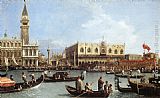Canaletto Return of the Bucentoro to the Molo on Ascension Day painting